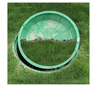 Portable Round Resin Manhole Cover 99.8 cm Hidden Grass Frame Invisible Design for LandscapingRound Access Cover Ideal for Outdoor Use