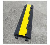 Portable Rubber Speed Bump for Road and Garage Protection, Durable Cable Protector Ramp for Various Surfaces