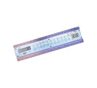 Portable Ruler Calculator with 8 Digit LCD and Clock, 15 Cm / 5.9 Inch Study Tool for School Bags, Desks and Meetings Classroom Measuring Tool Homework Drafting Supply