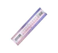 Portable Ruler Calculator with 8 Digit LCD and Clock, 15 Cm / 5.9 Inch Study Tool for School Bags, Desks and Meetings Classroom Measuring Tool Homework Drafting Supply