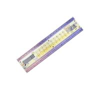Portable Ruler Calculator with 8 Digit LCD and Clock, 15 Cm / 5.9 Inch Study Tool for School Bags, Desks and Meetings Classroom Measuring Tool Homework Drafting Supply