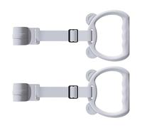 Portable Safe Rings, Durable Pull Up Handles, Blue 6 Inches Cot Training Rings with Adjustable Strap, ABS Crib Accessory with Strong Buckle, Nursery Equipment with Non Slip Grip