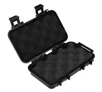 Portable Safety Box, ABS Tool Box, STO-Resistant and Waterproof, Outdoor Storage Case, Black (Outer Dimensions Model B: 190 x 120 x 52 mm)