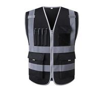 Portable Safety Vest, High Vis Reflective Vest, Safety Vest Lightweight Reflective Suit Multi Pocket Reflective Vest For Cycling