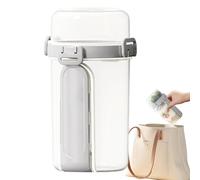 Portable Salad Container - 810Ml Reusable Oatmeal Cup With Lid Fork Spoon, Airtight Snack Holder Food Prepared Storage Jar | Work Day Food, Picnic Outdoors, Freezer Organization, Healthy F