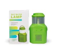 Portable Salt Water LED Lamp, Green, Battery-Free Camping Light Emergency Light with 800-Hour Runtime for Camping, Hiking, Outdoor Use