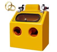 Portable Sand Blasting Cabinet with Foot Pedal Control and Lighting for Efficient Cleaning and Surface Preparation