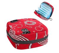 Portable Sanitary Napkin Storage Bag, Menstrual Cup Pouch Feminine Menstruation Pads Bag for Teen Girls, Tampons First Period Kit, Cowboy Seamless Wild West Pattern