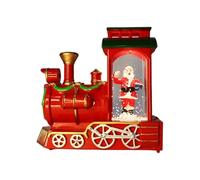 Portable Santa Lighted Toy Train Christmas Decoration Christmas Train Set for Living Room Celebration Portable Santa Party Decoration