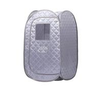 Portable Sauna Tent Foldable One Person Full Body Spa for Detox Therapy Without Steamer Efficient Heating(Silver)