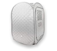 Portable Sauna Tent, Foldable One Person Full Body Spa for Detox Therapy Without Steamer for Home Use(Dark Gray-No Steamer)