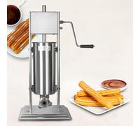Portable Sausage Stuffer Churro Maker Machine Manual Stainless Steel Sausage Filling Machine Adjustable Churros Maker Machines for Commercial or Home Uses(7L)
