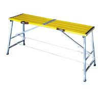 Portable Scaffold Aluminum Work Platform, Height Adjustable Non-Slip Folding Step Stool, Workbench for Painting Drywall
