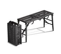 Portable Scaffolding Platform, Adjustable Work Platform with 800 Lbs Load Capacity for Multipurpose Use in Construction and Home Projects