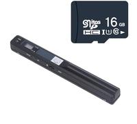 Portable Scanner,25.5cm Photo Scanner for A4 Documents Pictures Receipt in 900 DPI, A4 Color Mobile Handheld Scanning Wand Uploads Images to Computer Via USB Cable (Black)
