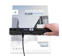 Portable Scanner, Handheld Document Scanner A4 Images Scanner 900DPI Colour Portable Scanners for Documents USB Rechargeable Handheld Scanners for Work Business Trips Studies