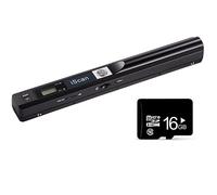 Portable Scanner, Handheld Document Scanner with 16g SD Card A4 Photo Scanners 900DPI Colour Portable Scanners for Documents, USB Rechargeable Handheld Scanner for Work Business Trips Studies