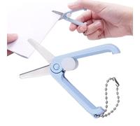Portable Scissors, Retractable Kitchen Tool, Portable Compact Scissors with Key Ring - for Men Women Family Friends