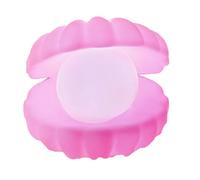 Portable Sea Shell Pearl LED Colour Changing Glitter Mood Accent Lamp Night Light Desktop Ornament Home Decor for Bedroom Living Room(Pink)