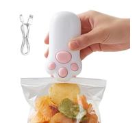 Portable Sealer Machine - 8.4 X 4.4 X 4.4 Centimeters, Mini USB Rechargeable Device, Airtight Vacuum Bag Closer | Office Camping Picnic Backpack Outdoor RV Kitchenette Hygiene