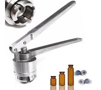 Portable Sealing Machine for Glass Bottles, Durable 304 Stainless Steel Crimper, Ideal for Home and Laboratory Use-A-28mm