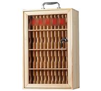 Portable Security Box with Transparent Locking Door - Secure Storage for Valuables at Home and Office