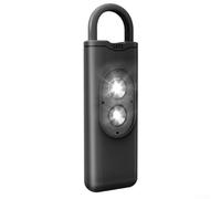 Portable Self Defence Alarm Featuring Loud 130dB Sound and Flashing LEDs (Black )