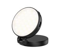 Portable Selfie Lamp - Rechargeable Magnetic Light for Makeup, Beauty Photography with Dimmable Settings, LED Ring for Live Streaming, Video Recording, Travel, Home, Tutorial, 2.36x2.36in