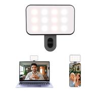 Portable Selfie Light for iPhone: Rechargeable Clip on Phone Fill Lights, Ring Light for Camera Picture, Makeup Photo, Video Conferences, Laptop Use, Zoom Meetings, TikTok, Vlog Photography