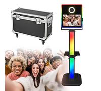 Portable Selfie Photobooth Machine - DSLR Camera Video Booth for Wedding/Party/Events Rental,Complete with Flight Case&15.6" Touch Screen& Ring Light,Capture Memories Anywhere