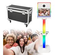 Portable Selfie Photobooth Machine - DSLR Camera Video Booth for Wedding/Party/Events Rental,Complete with Flight Case&15.6" Touch Screen& Ring Light,Capture Memories Anywhere