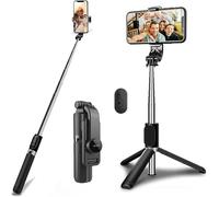 Portable Selfie Stick For Samsung Galaxy S26/S26 Plus/S26 Ultra/S25 FE/S25/S25 Plus/S25 Ultra/S24 FE/S24/S24+ Remote Shutter 3-in-1 Phone Tripod Camera for Video Recording, Live Streaming, Vlogging