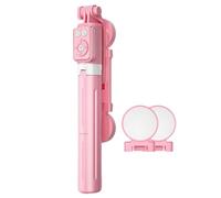 Portable Selfie Stick Tripod 360 Degree Rotating Tripod Extendable Phone Tripods with Remote Shutter Lightweight Phone Tripod with Built-in Ring Light 43.31 x 1.18
