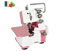 Portable Serger Overlock Sewing Machine, 4 Thread Seaming with Foot Controller & LED Light, 1200 Stitches Per Minute for Various Fabrics