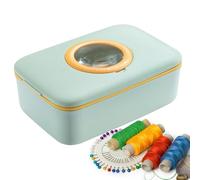 Portable Sewing Kit,Needle Thread Craft Tool with Magnifier | Travel Sewing Set with Case - for Vacation Business Trip Hotel Outdoor Adventure Weekend Getaway Daily Commuting