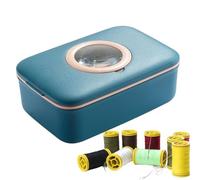 Portable Sewing Kit | Needle Thread Supplies Set with Magnifier | Repair Project Kit with Case | for Vacation Business Trip Hotel Outdoor Adventure Weekend Getaway Daily Commuting