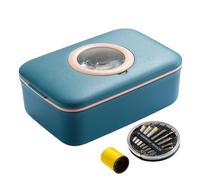 Portable Sewing Kit | Sewing Set with Thread and Magnifying Glass - Travel Set with Case - for Business Travel Dormitory Weekend Escape Commuting Holiday Hotel