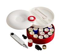 Portable Sewing Kit,Thread And Accessories Set - Sewing Kit With Rotating Magnetic Case | For Outdoor Adventure College Travel Hotel Vacation