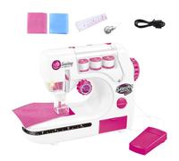 Portable Sewing Machine - Arts & Crafts Toy for Creative Skill Building | Battery Powered Unit, Beginner Handheld Stitching Tool, Interactive Educational Play Set for Boys Girls