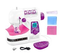 Portable Sewing Machine: Battery Operated Kids Sewing Toy, Beginner Craft Tool, Safe Fabric Practice Machine, Mini Creative DIY Manufacturer | Set