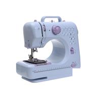 Portable Sewing Machine For Beginners Kids Mini Electric Household Crafting Mending And 12 Built-In Stitches(A+12 kit)