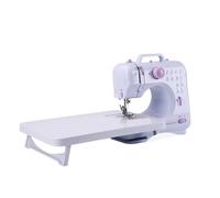 Portable Sewing Machine For Beginners Kids Mini Electric Household Crafting Mending Sewing And 12 Built-In Stitches(A+Table)