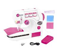 Portable Sewing Machine For Kids - Small Battery Powered Sewing Tool With Light | Safe Interactive Zewing Craft Set For Learning And Creativity | For Kids, Beginners, Home, Classroom,