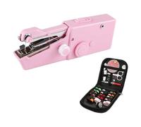 Portable Sewing Machine Manual Mini Electric Straight Stitch Household Needlework Set Repairs DIY Clothes Stitching Tools Sewn Feels Effortlessly Right