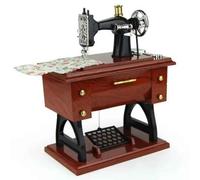 Portable Sewing Machine Sky City Retro Sewing Machine Gift Music Box 1Pc