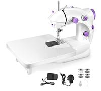 Portable Sewing Machine with Sewing Kit & Extension Table - Mini Household Sewing Machine, Lightweight Handheld for Beginners DIY Clothing, Curtains, Quilting, Crafts