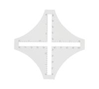 Portable Sewing Scale Including Florals Template for Quick Pattern Application on Fabrics Acrylic Materials Florals Ruler