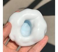 Portable Shapeable Ball Squeeze Toy, Shapeable Snow Skin Glutinous Rice Cake Pinch Handmade Ball Glutinous Toy, Taba Sensory Fidget Squeeze Toys, Anxiety Relief Stress Ball (Light Blue)