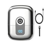 Portable Shaver - Portable Rotary Dual Ring Electric Shaver | Portable Travel Slicer | Dual Head with LED Screen and USB-C Load | Travel Compact Machine, Home