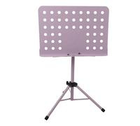 Portable Sheet Music Stand, Foldable Adjustable Height Professional Music Book Holder for Guitar Violin - Durable ABS Metal Construction, Stable and Lightweight for Musicians (Violet)